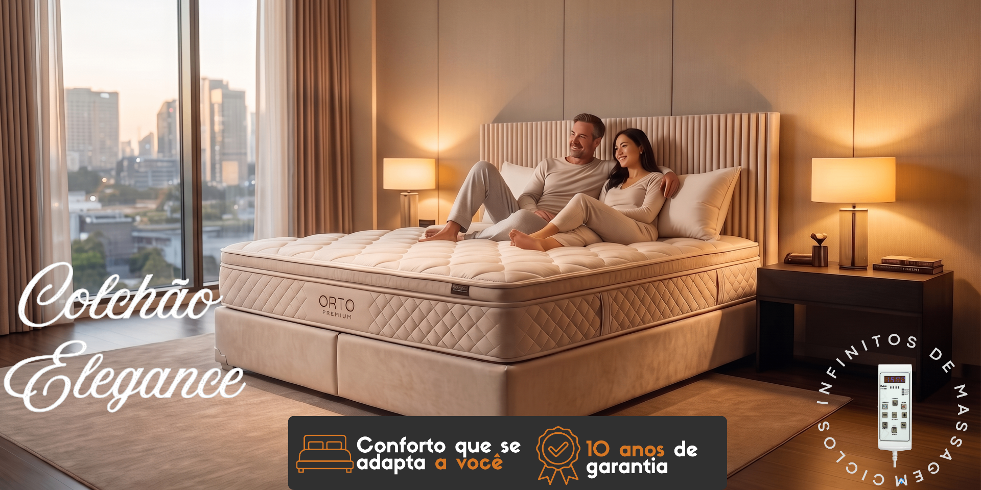 Colchão Elegance Orto Premium - conforto que se adapta a você